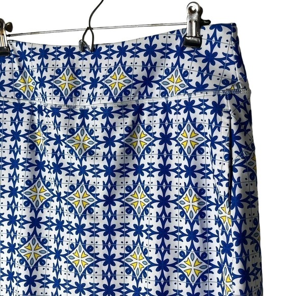Moteepi Golf Skort Skirt Size L Modest 20" UV Protection HIgh Waist Pockets Blue - Picture 3 of 11
